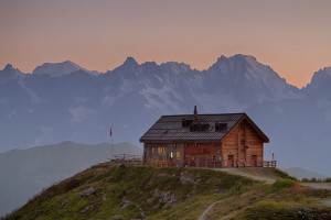 Sunset at Cabane du Mont Fort