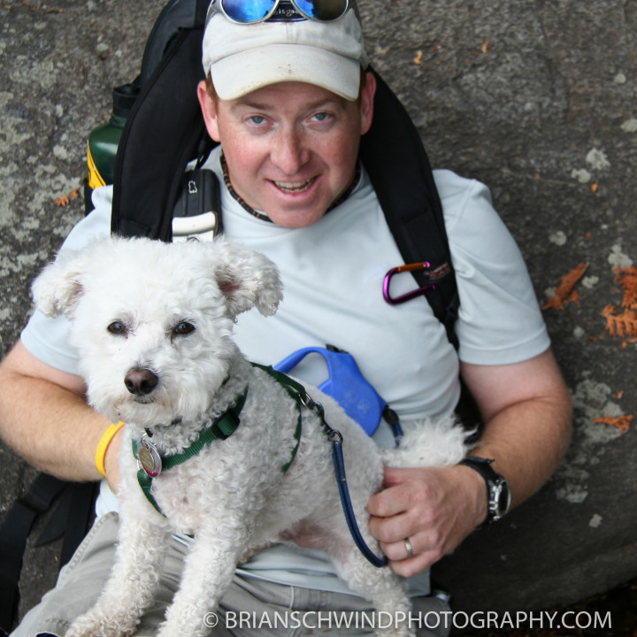 Me & Yuki-Hiking Three Pond Loop, Adirondacks, NY