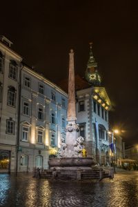 Europe, Ljubljana, Night, Places, Rain, Slovenia, Travel, city, meteorology