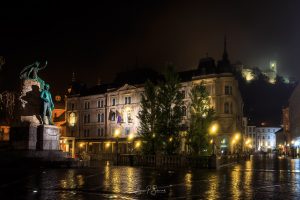 Europe, Ljubljana, Night, Places, Rain, Slovenia, Travel, city, meteorology