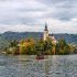 Architecture, Bled, Castle, Europe, Lake, Military Buildings, Places, Rain, Row, Rowing, Slovenia, Travel, city, meteorology, paddle