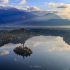 Architecture, Bled, Castle, Europe, Lake, Military Buildings, Places, Rain, Row, Rowing, Slovenia, Travel, city, meteorology, paddle